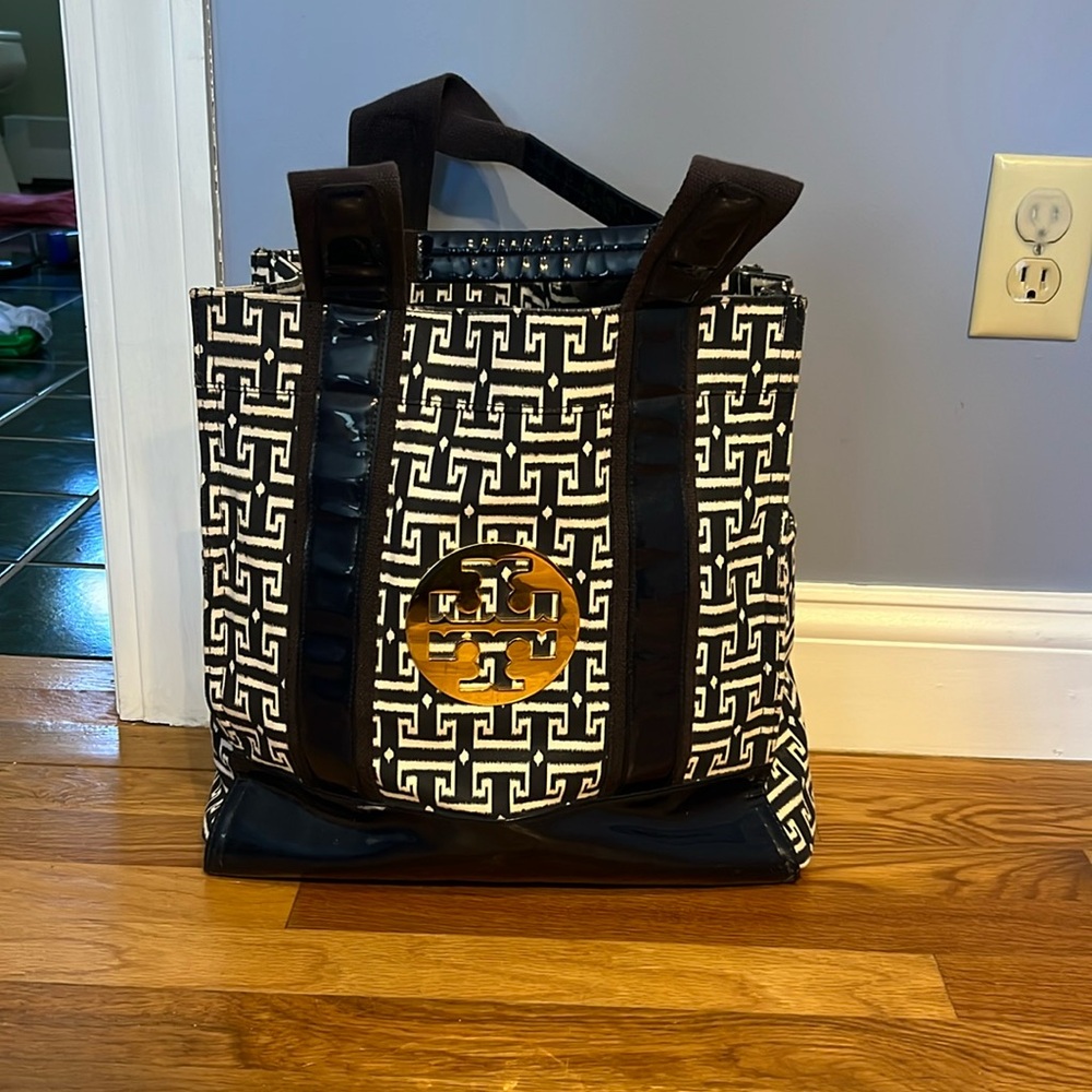 Tory Burch carry canvas bag